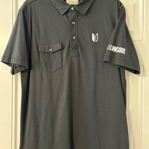 Linksoul Men's Black Polo Shirt